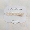 Imitation Pearl Alligator Hair Clips PW-WGA4327-11-1