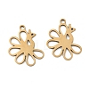 201 Stainless Steel Pendants STAS-F337-08G-1