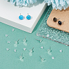 925 Sterling Silver Flat Pad Stud Earring Findings STER-DC0001-57A-6