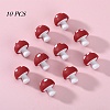 10Pcs Mushroom Silicone Focal Beads JX901D-01-1