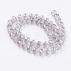 Electroplate Glass Beads Strands EGLA-E051-PL8mm-B03-2