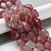 Natural Strawberry Quartz Beads Strands G-C182-14-01-2