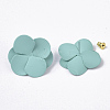 Spray Painted Iron Stud Earring Settings IFIN-N004-01C-2
