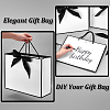 48Pcs Rectangle White Paper Gift Storage Handle Bags with Ribbons ABAG-WA0001-26B-3