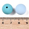 Rubberized Style Imitated Silicone Acrylic Beads MACR-T048-01A-12-3