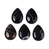 Natural Black Banded Agate(Dyed & Heated) Pendants G-T143-52A-1