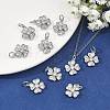 SHEGRACE Brass Micro Pave Clear Cubic Zirconia Pendants XGRQ2C060-407P-5