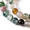 Round Natural Indian Agate Beads Strands X-G-S122-6mm-2