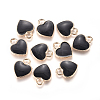Golden Plated Alloy Enamel Charms PALLOY-CJC0001-35D-1