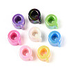 UV Plating Opaque Acrylic European Beads OACR-M027-03Q-2