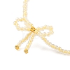 Bowknot Glass Seed Beaded Stretch Bracelets for Women JP0596-1-2