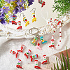 10Pcs 5 Styles Boot Baking Paint Glass Enamel Beads LAMP-TA0002-80A-7
