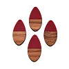 Opaque Resin & Walnut Wood Pendants RESI-N025-032-B04-2
