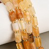 Natural Yellow Hematoid Quartz/Golden Healer Quartz Beads Strands GG-CBA5B6F-E03-01-1