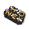Bees Themed Food Grade Eco-Friendly Silicone Focal Beads SIL-L008-02C-2