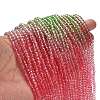 Transparent Painted Glass Beads Strands DGLA-A034-T4mm-A18-2