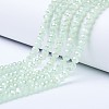 Electroplate Glass Beads Strands EGLA-A044-J4mm-B01-1