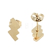 Vacuum Plating 304 Stainless Steel Stud Earrings for Women EJEW-A048-03G-2
