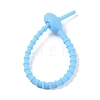 Oval Shape Silicone Cable Zip Ties AJEW-C034-03D-3