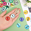 CHGCRAFT 40Pcs 20 Colors Luminous Self Adhesive Glass Eyes Cabochons DIY-CA0006-28-3