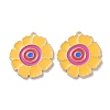 Alloy Enamel Pendants ENAM-O001-07B-G-1