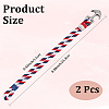 2Pcs Stainless Steel Anchor Link Bracelet BJEW-CN0001-26-2