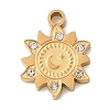 304 Stainless Steel Rhinestone Pendants RB-CBAB4B7-01B-G-1