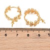 Brass Micro Pave Cubic Zirconia Huggie Hoop Earring Findings KK-CBA2DE6-19G-3
