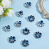 10Pcs 2 Colors Evil Eye Resin Stethoscope Pendant Decorations HJEW-ME00155-5