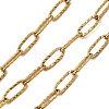 PVD Vacuum Plating 304 Stainless Steel Textured Paperclip Chains CHS-I009-01G-A-1