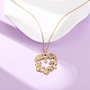304 Stainless Steel Pendant Cable Chain Necklaces for Men Women NJEW-K308-03F-G-2