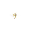 Alloy Crystal Rhinestone Clip on Nose Rings WGF4DCC-09-2