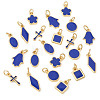 21Pcs 7 Styles Brass Enamel Charms KK-TA0003-19C-2