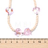 Glass Beaded Necklaces for Women NJEW-JN06081-5
