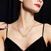 Angel Number Pendant Necklace & Open Cuff Ring JX202A-7