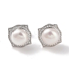 Anti-Tarnish Sterling Silver Stud Earrings EJEW-C087-09D-P-1