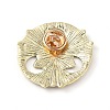 Tibetan Style Alloy Brooches JEWB-O016-01AB-3