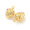 Brass Micro Pave Cubic Zirconia Pendants KK-K369-02G-03-2