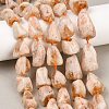 Raw Rough Heated Natural Citrine Beads Strands G-A305-A01-01-1