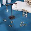 10Pcs Brass Micro Pave Clear Cubic Zirconia Leverback Earring Findings KK-TADJ0001-20B-7