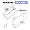25Pcs Rectangle Zinc Alloy Label Frame Card Holder AJEW-FH0008-75B-2