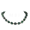 Two Tone Acrylic Twist Beaded Necklaces NJEW-JN05840-02-2