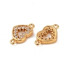 925 Sterling Silver Pave Clear Cubic Zirconia Links STER-O006-02G-2