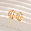 Imitation Pearl Hoop Earrings for Women WF4353-1