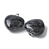 Natural Larvikite Pendants G-A259-02P-01-2