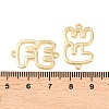 Brass Hollow Connector Charm KK-F931-28D-G-3