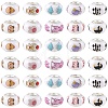 60Pcs 10 Styles Opaque Resin European Beads RPDL-YW0001-21-2