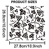 US 1Pc PET Hollow Out Drawing Painting Stencils DIY-MA0001-17-2