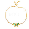 Chic and Minimalist Butterfly Bracelet with Sparkling Zircon Stones ST3787764-1