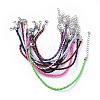Trendy Braided Imitation Leather Bracelet Making BJEW-YW0001-09-1